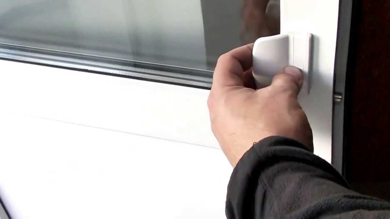 Установка двухсторонней ручки на балконную дверь