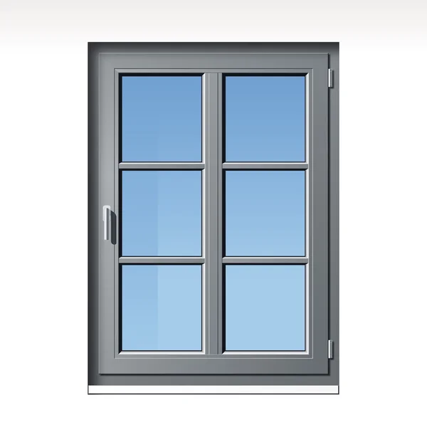 Серый вектор окна — стоковый вектор