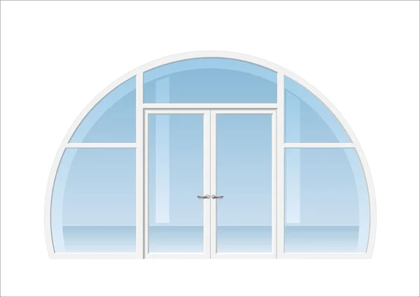 Арочные окна и двери — стоковый вектор